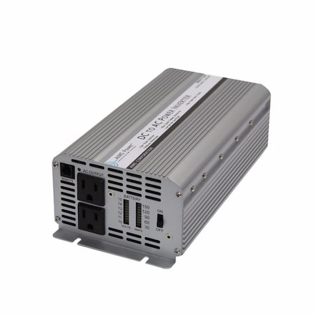 Power Inverter, Modified Sine, 2500 W Peak, 1, 250 W Continuous, 2 Outlets MPN:PWRINV1250W