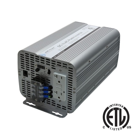Power Inverter, Modified Sine, 4, 000 W Peak, 2, 000 W Continuous, 2 Outlets MPN:PWRINV200012120W
