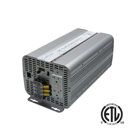 Power Inverter, Pure Sine, 6, 000 W Peak, 3, 000 W Continuous, 2 Outlets MPN:PWRINV300012120W