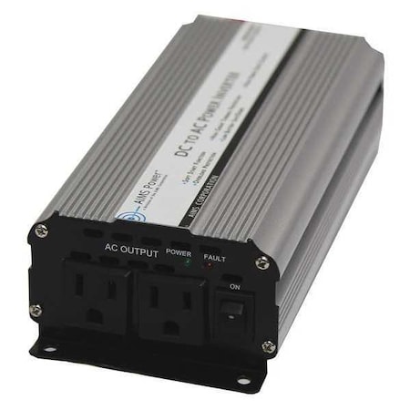 Power Inverter, Modified Sine, 1600 W Peak, 800 W Continuous, 2 Outlets MPN:PWRINV800W