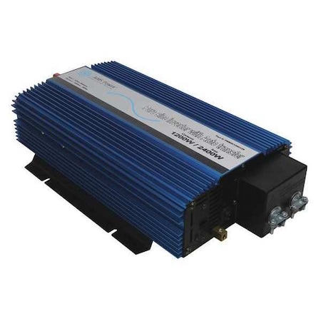 Power Inverter, Pure Sine, 2400 W Peak, 1, 200 W Continuous, 0 Outlets MPN:PWRIX120012SUL