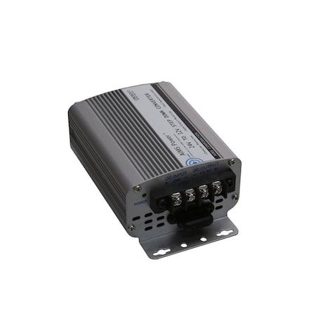DC to DC Converter, 24V DC to 12V DC, 0 Hz, Aluminum MPN:CON20A2412