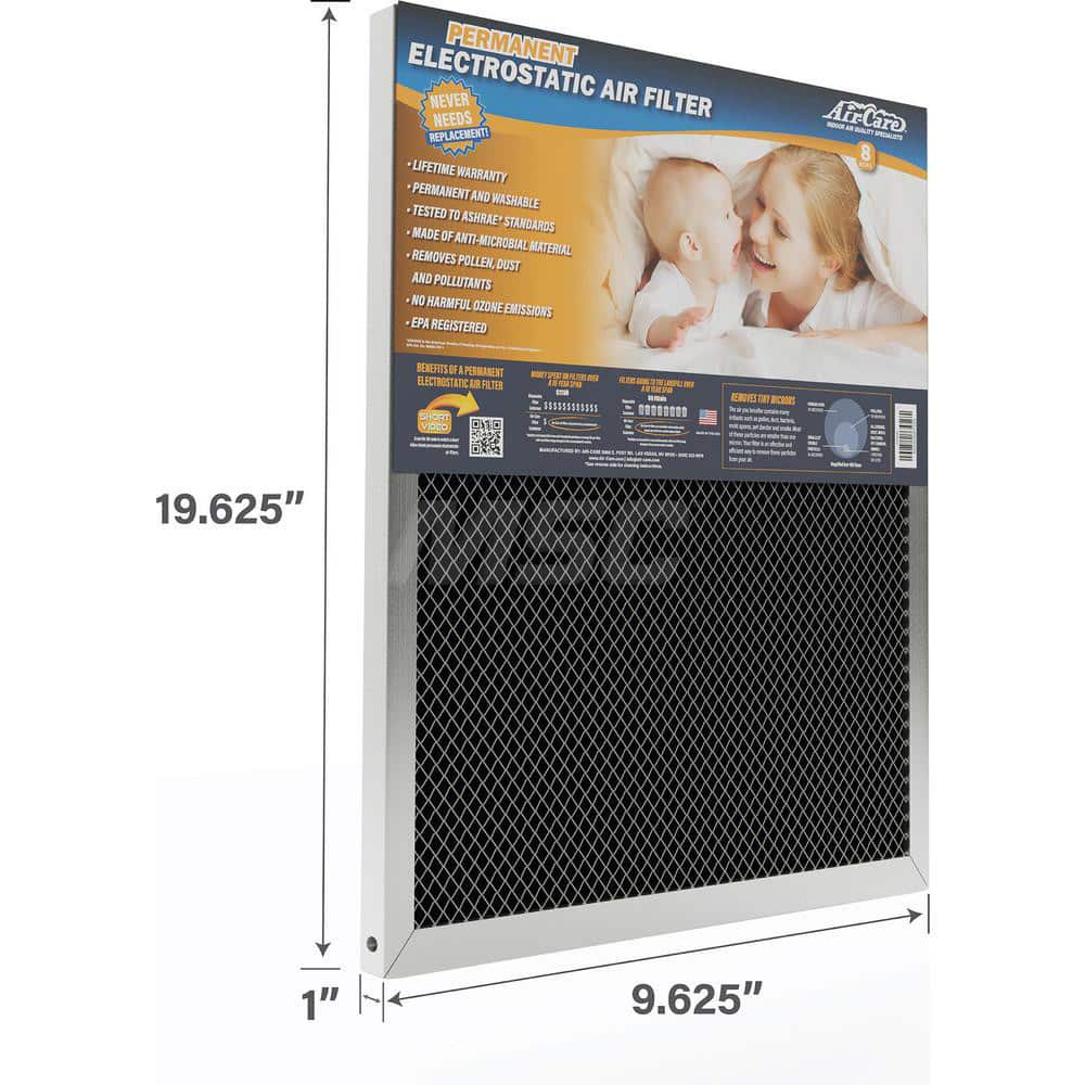 Pleated & Panel Air Filters, Filter Type: Permanent, Reusable Filter, Washable, Filter Efficiency: 94, Media Material: Anti-Microbial Woven Polypropylene MPN:ES10201