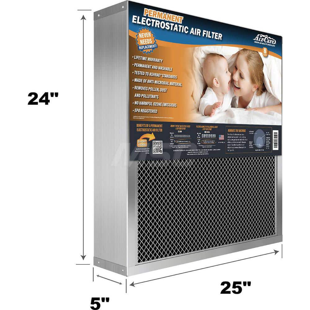 Pleated & Panel Air Filters, Filter Type: Permanent, Reusable Filter, Washable, Filter Efficiency: 94, Media Material: Anti-Microbial Woven Polypropylene MPN:ESS24255