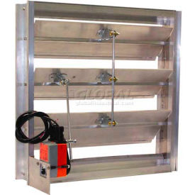 Aluminum Hat Channel Motorized Damper 36