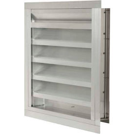 Drainable Blade Fixed Louver with Flange 48
