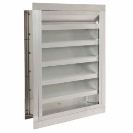 Drainable Blade Fixed Louver with Flange 54