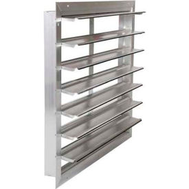 Aluminum Wall Exhaust Shutter Front Flange 51