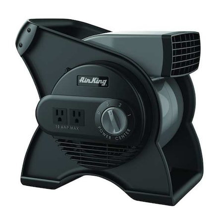 Portable Blower Fan, 120V, 310 cfm, Gray, 3 Speed MPN:9550