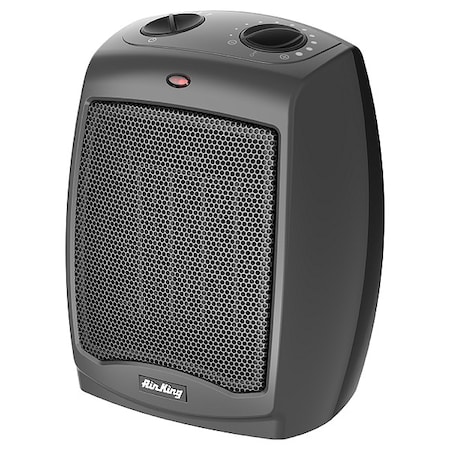 Portable Electric Heater, Gray, 1500 W MPN:8251