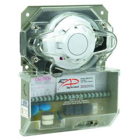 Smoke Detector, Plastic, 2-1/4