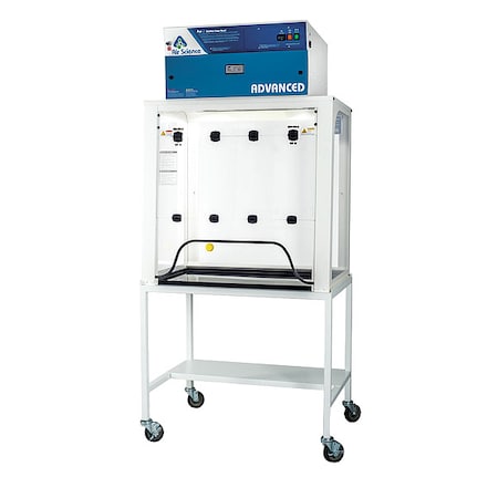 Ductless Fume Hood, Purair Advanced, 39 in W, 220 cfm, Carbon/HEPA/ULPA Filters, White MPN:P15-XT-A