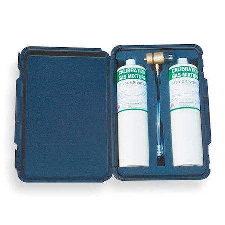 CO Monitor Calibration Kit, 17 Liter Size Disposable Cylinders, 20 ppm CO, Colder Plug, Hard Storage Case, Regulator, Tubing, Zero Air, SAR System, 20 ppm Carbon Monoxide MPN:BBK-20