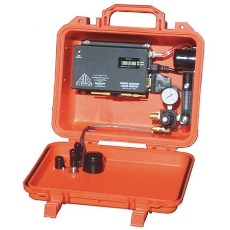 CO Monitor, Attachment Kit for Any Brand Air Pump, Compressors, Filters, SAR System, 9 V DC, 115 V AC MPN:CO91-14LAC
