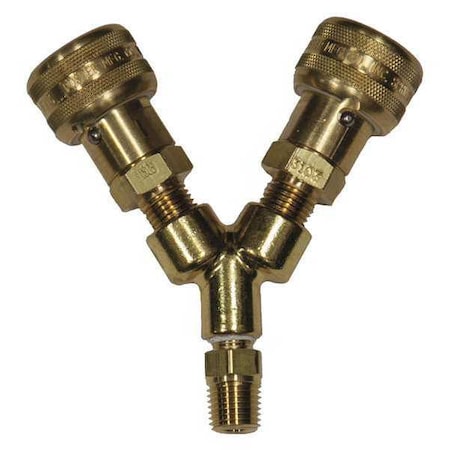 Manifold With Two Outlets, 1/4In MPN:HPM-2H