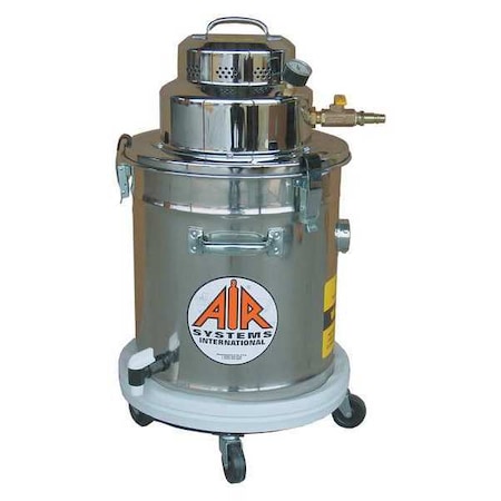 HEPA Vacuum System, Pneumatic, 5 gal., Hose Dia. 1/2