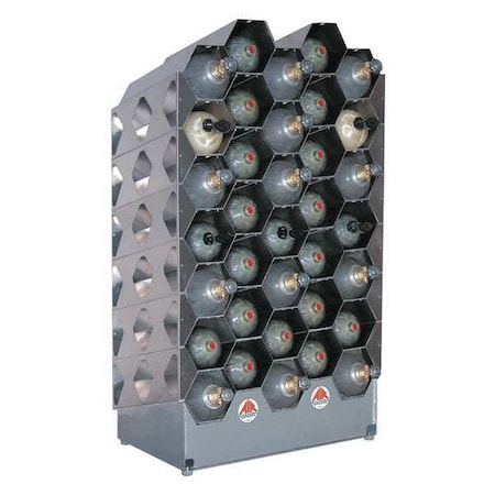 SCBA Rack, Aluminum, 35 Cylinder MPN:AK40-35