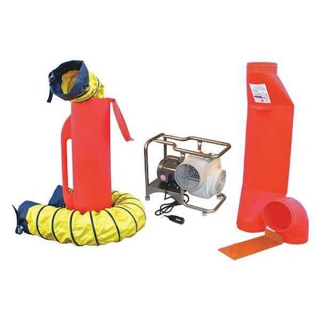 Confined Space Blower Kit, Gray, 25