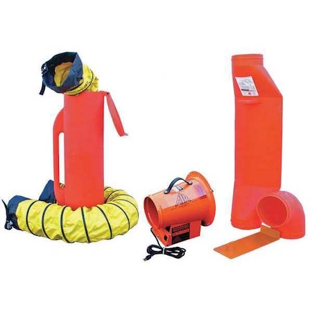 Confined Space Fan Kit, Orange, 25