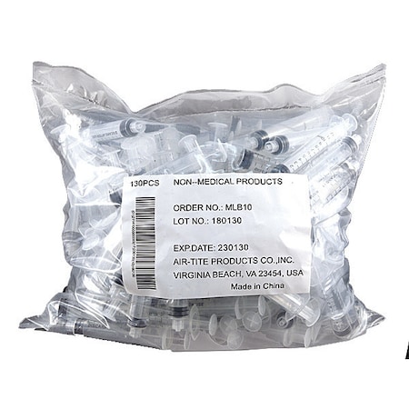 Syringe, Bulk, 10mL Luer Slip, PK130 MPN:MSB10