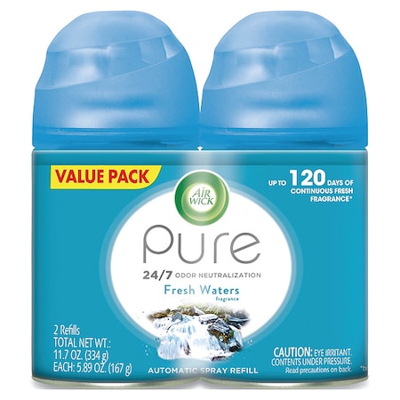 Freshmatic Ultra Spray Refill, Fresh Waters, 5.89 oz Aerosol Spray, PK6 MPN:62338-82093
