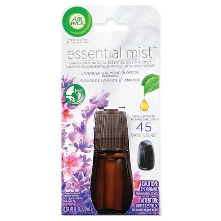 Essential Mist Refill, Lavender and Almond Blossom, 0.67 oz Bottle, PK6 MPN:98552