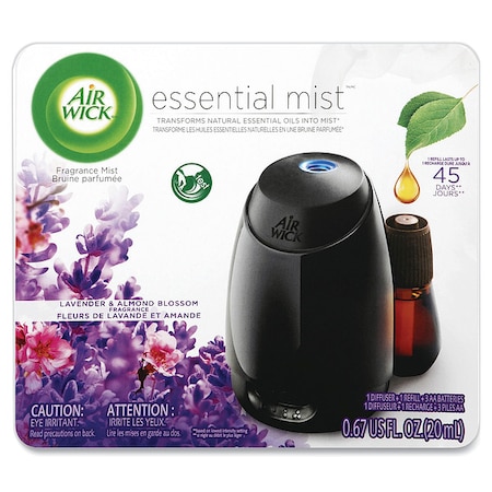 Essential Mist Starter Kit, Lavender and Almond Blossom, 0.67 oz Bottle, PK4 MPN:98576