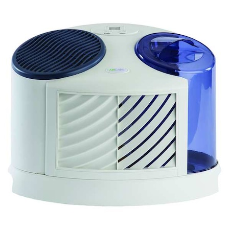 Portable Humidifier, -, 2 gal, 1, 000 sq. ft., Tabletop, White/Blue MPN:7D6 100