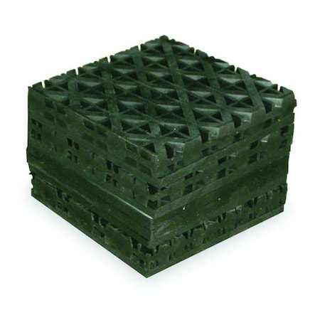 Vibration Isolator Pad, 11/16 in H, PK4 MPN:B25
