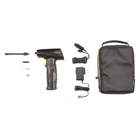 Tire Inflator, Black, Plastic, 0 to 120 psi MPN:55-032-022