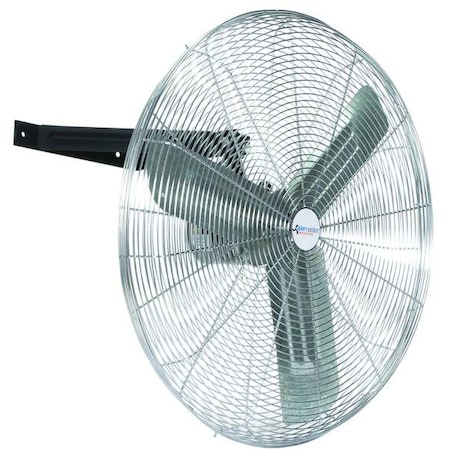 Standard Duty Air Circulator, Ceiling, Wall Mount, 30 in Blade Dia, 115V, 2, 700/4, 400/6, 100 cfm MPN:71573