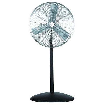 Standard Duty Air Circulator, Pedestal Mount, 30 in Blade Dia, 115V, 2, 700/4, 400/6, 100 cfm MPN:71586
