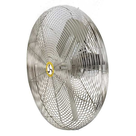 Standard Duty Air Circulator, 24 in Blade Dia, 115V, 2, 460/3, 460/4, 400 cfm, Non-Oscillating MPN:71590