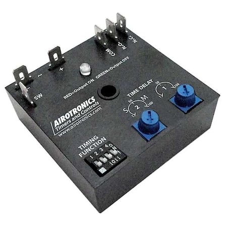 Multifunction Time Delay Relay, Square, 9 Functions 230V AC, SPDT MPN:MC2003601H
