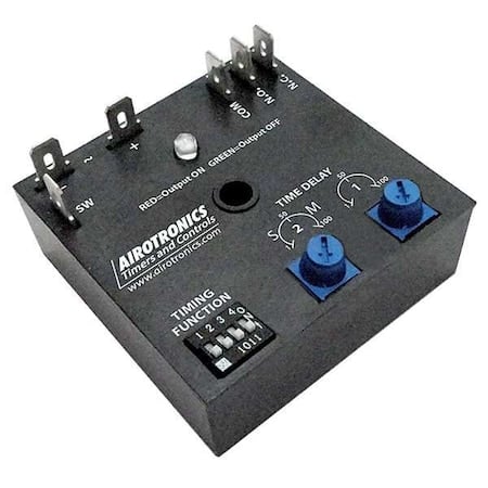 Multifunction Time Delay Relay, Square, 9 Functions 24V DC, SPDT MPN:MC4003601H