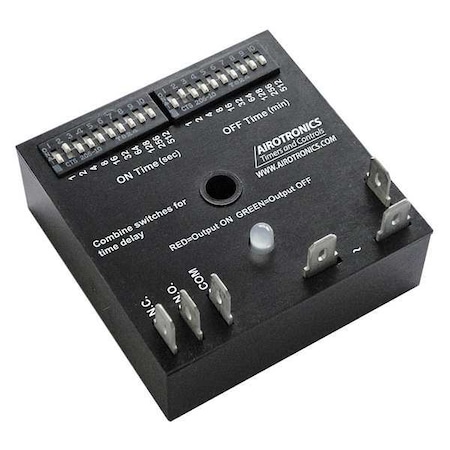 Single Function Encapsulated Timing Relay, Square, Repeat Cycle On/Off, 2 Functions 120V AC, SPDT MPN:TGKAD11023/1023EE1HS