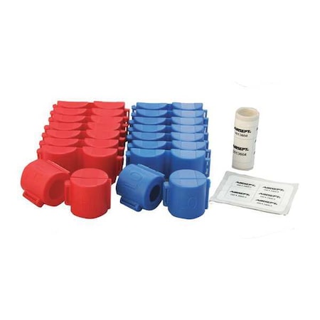 A/C Security Caps, 6 in O.D., Plastic MPN:72921