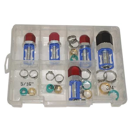 A/C Line Straight Repair Kit, SAE, 35 pcs. MPN:76707
