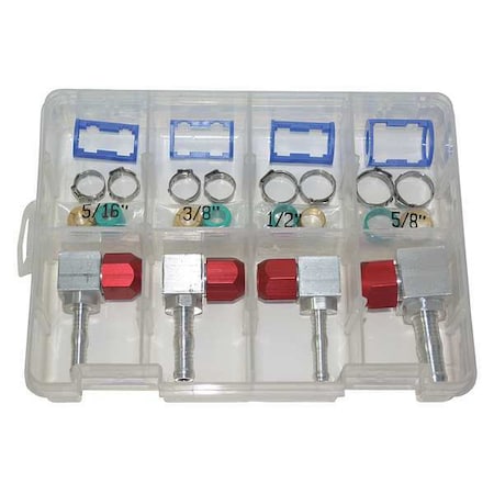 A/C Line 90 deg. Repair Kit, SAE, 28 pcs. MPN:76726