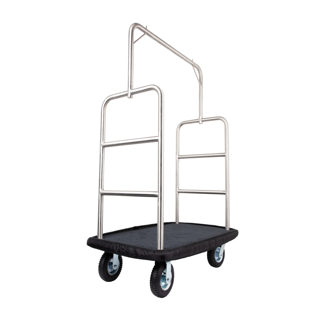 Hospitality 1 Source Bellmans Cart Bumper Guard, 48inL x 28inW x 3inH, Black MPN:BCBG-EST