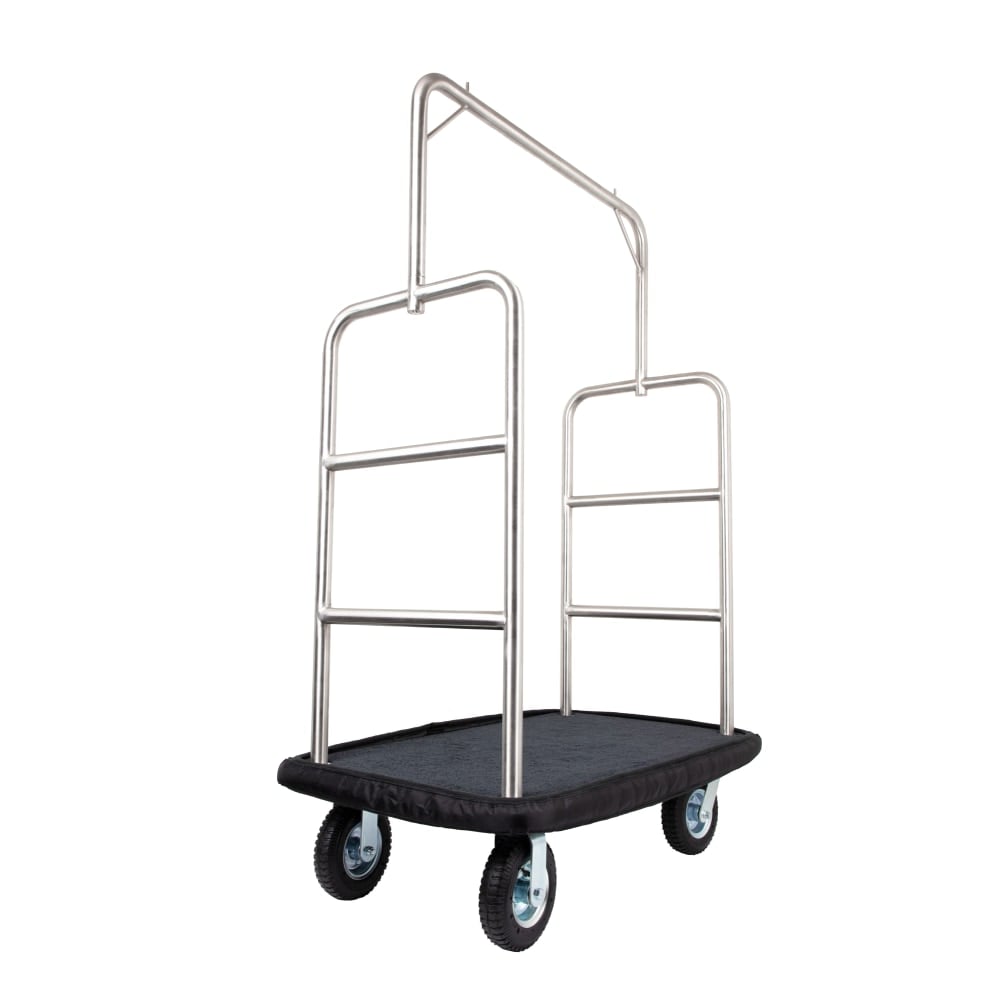 Hospitality 1 Source Bellmans Cart Bumper Guard, 42inL x 24inW x 3inH, Black MPN:BCBG-STD