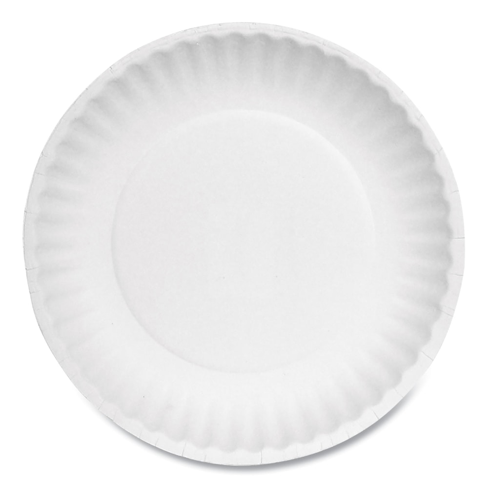 AJM Packaging Corporation Paper Plates, 6in, White, Pack Of 1, 000 Plates MPN:AJM PP6AJKWH