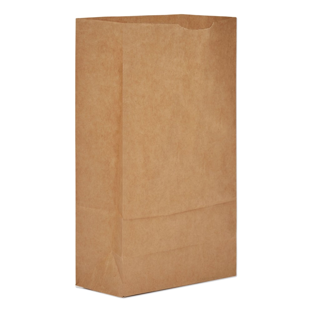 General Grocery Paper Bags, 50 lb, 11-1/16inH x 6inW x 3-11/16inD, Kraft Brown, Pack Of 500 Bags MPN:30906