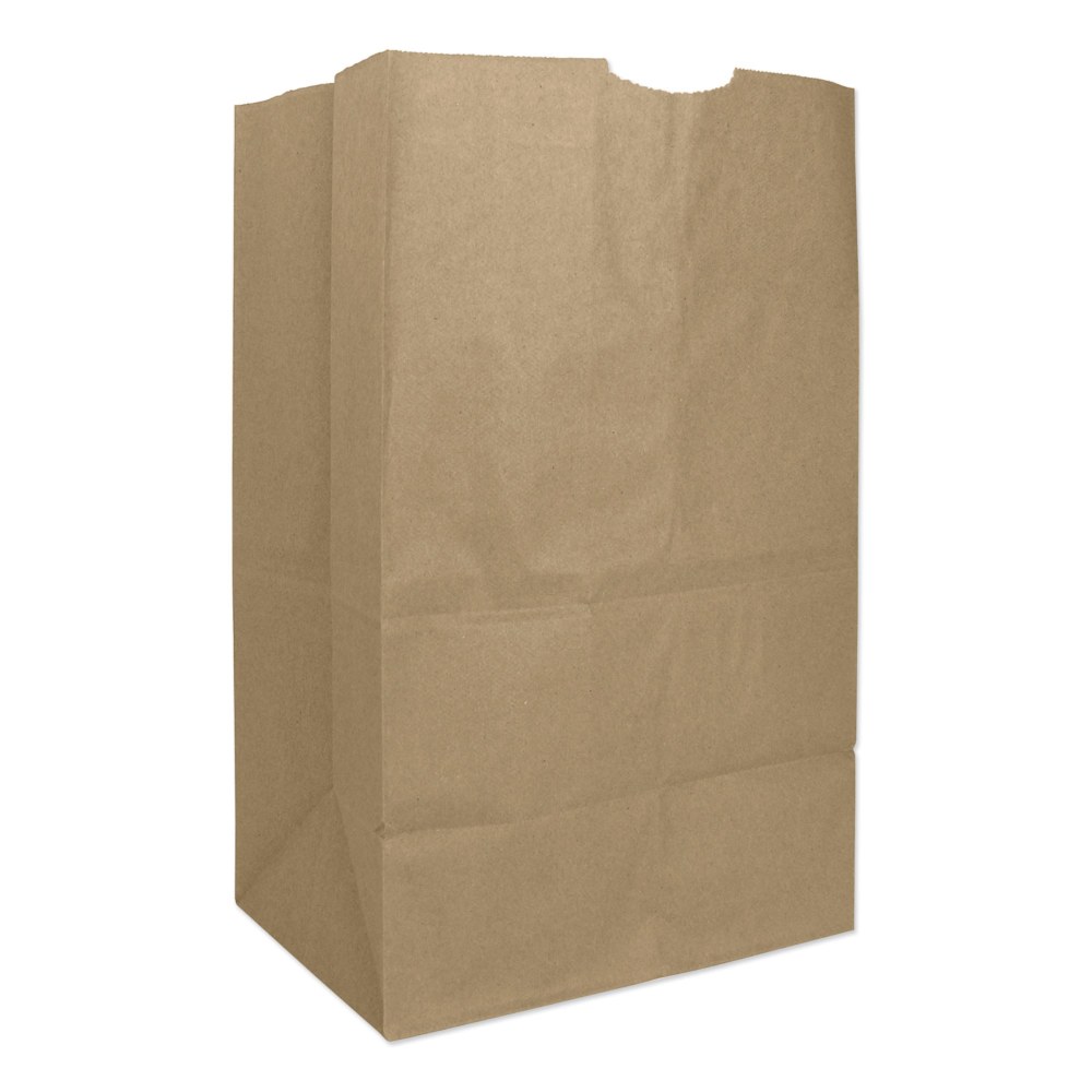 General Grocery Paper Bags, SQT, 13-7/16inH x 8-1/4inW x 6inD, Heavy Duty Kraft Brown, Pack Of 500 Bags MPN:30921