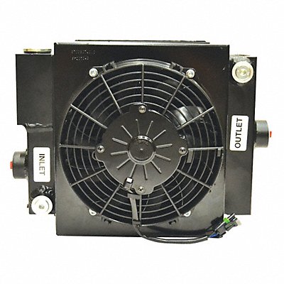 Forced Air Oil Cooler 12VDC 2 to 30 gpm MPN:D10-12-BP65