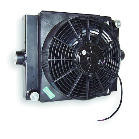 Forced Air Oil Cooler, 12VDC, 4 to 50 gpm MPN:D16-12