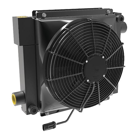 Forced Air Oil Cooler, 12VDC, 4 to 50 gpm MPN:D30-12-BP25