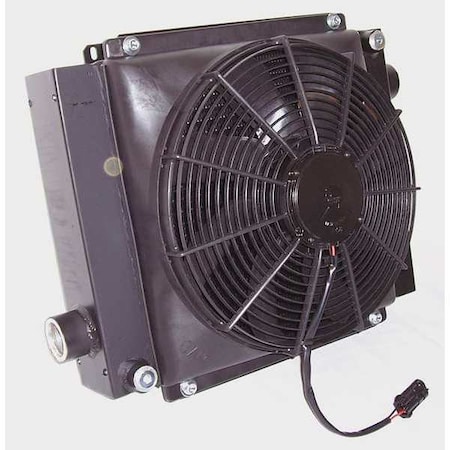 Forced Air Oil Cooler, 12VDC, 8 to 80 gpm MPN:D36-12