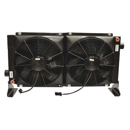 Oil Cooler, 4 to 50 gpm, DC Motor, 12VDC MPN:D60-12-BP25