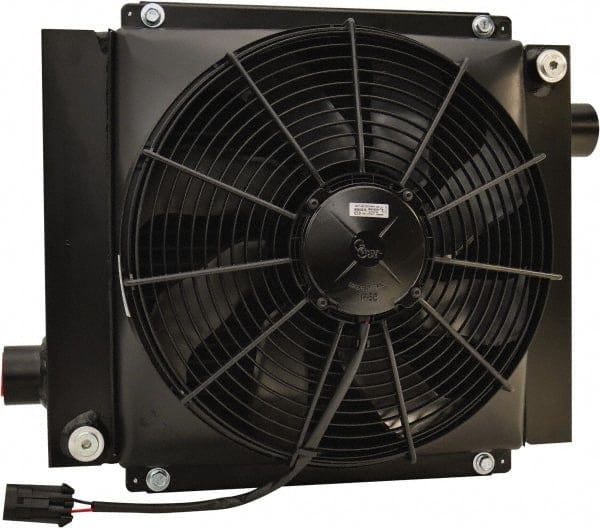 SAE #20, 1 Fan Mount, Liquid-To-Air Aluminum Brazed Process Equipment Heat Exchanger MPN:D36-12